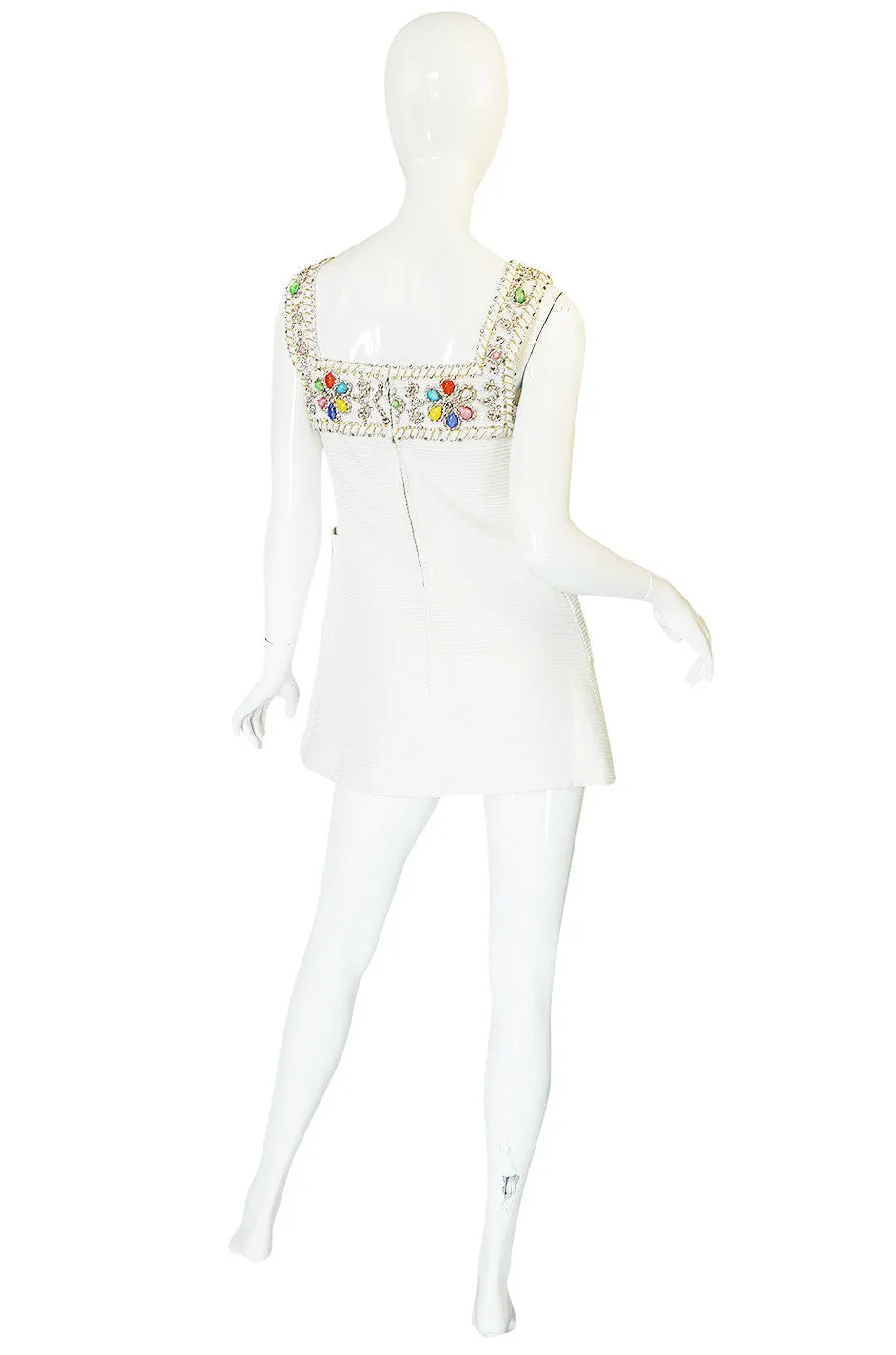 1960s Beni Salvadori Jewelled Couture Tunic or Mini Dress