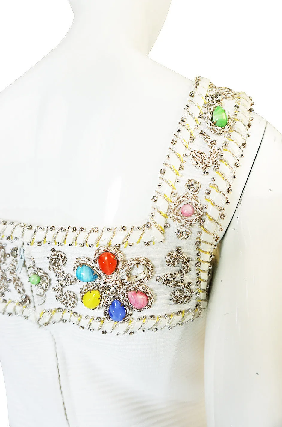 1960s Beni Salvadori Jewelled Couture Tunic or Mini Dress