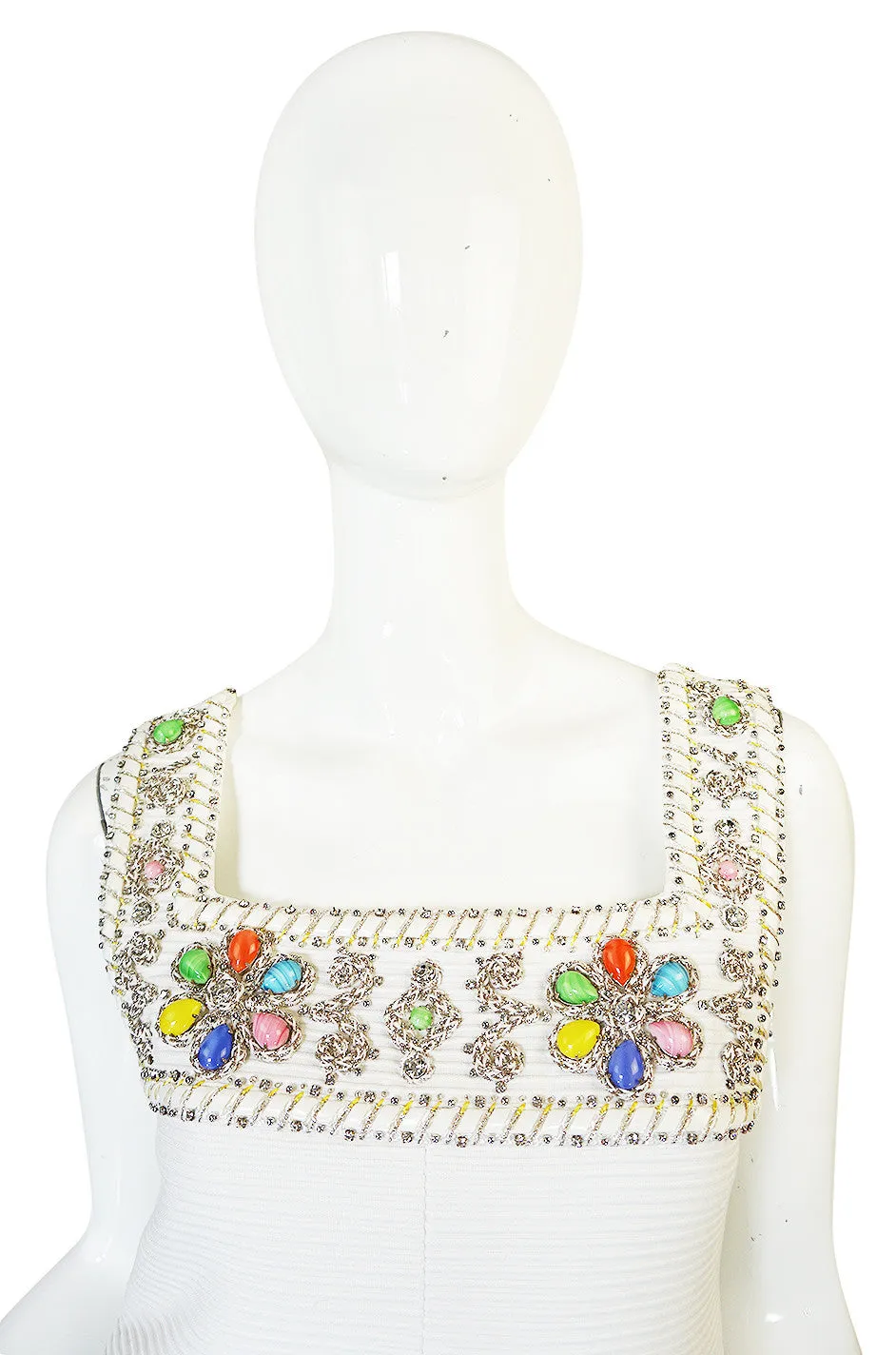 1960s Beni Salvadori Jewelled Couture Tunic or Mini Dress