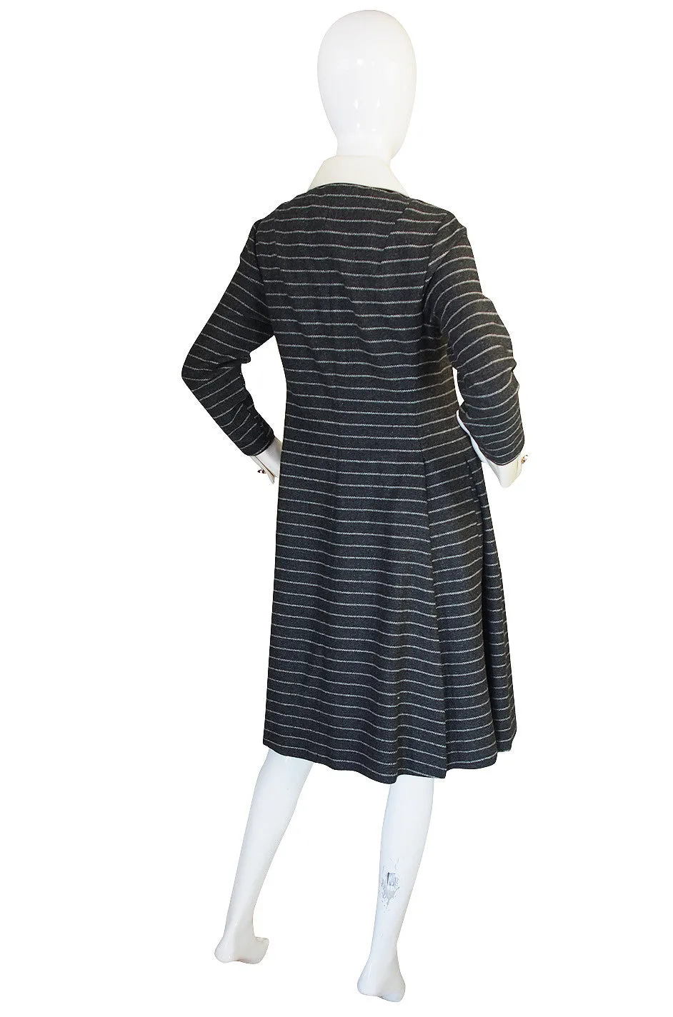 1960s Chic Striped Geoffrey Beene Day Dress