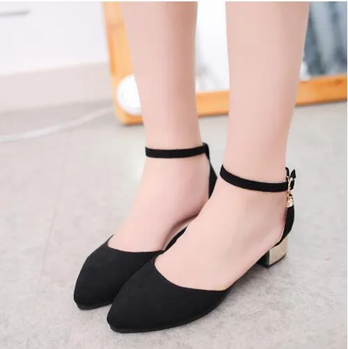 2017 Summer Women Shoes Pointed Toe Pumps  Dress Shoes High Heels Boat Shoes Wedding Shoes tenis feminino  Side with