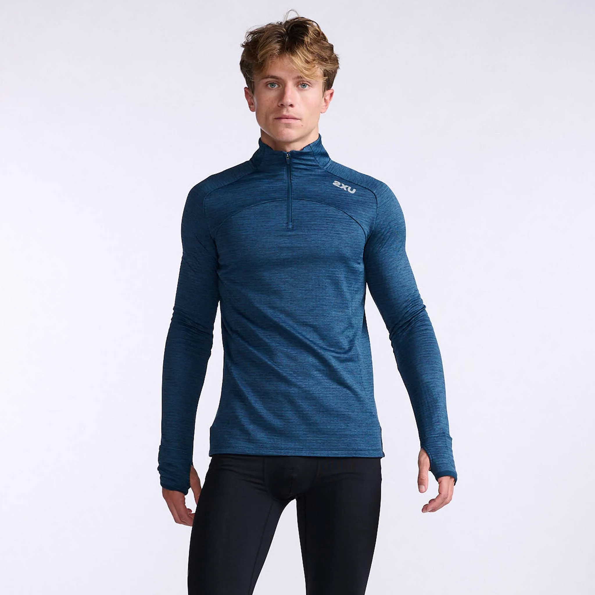 2XU | Men's Ignition 1/4 Zip - Moonlight