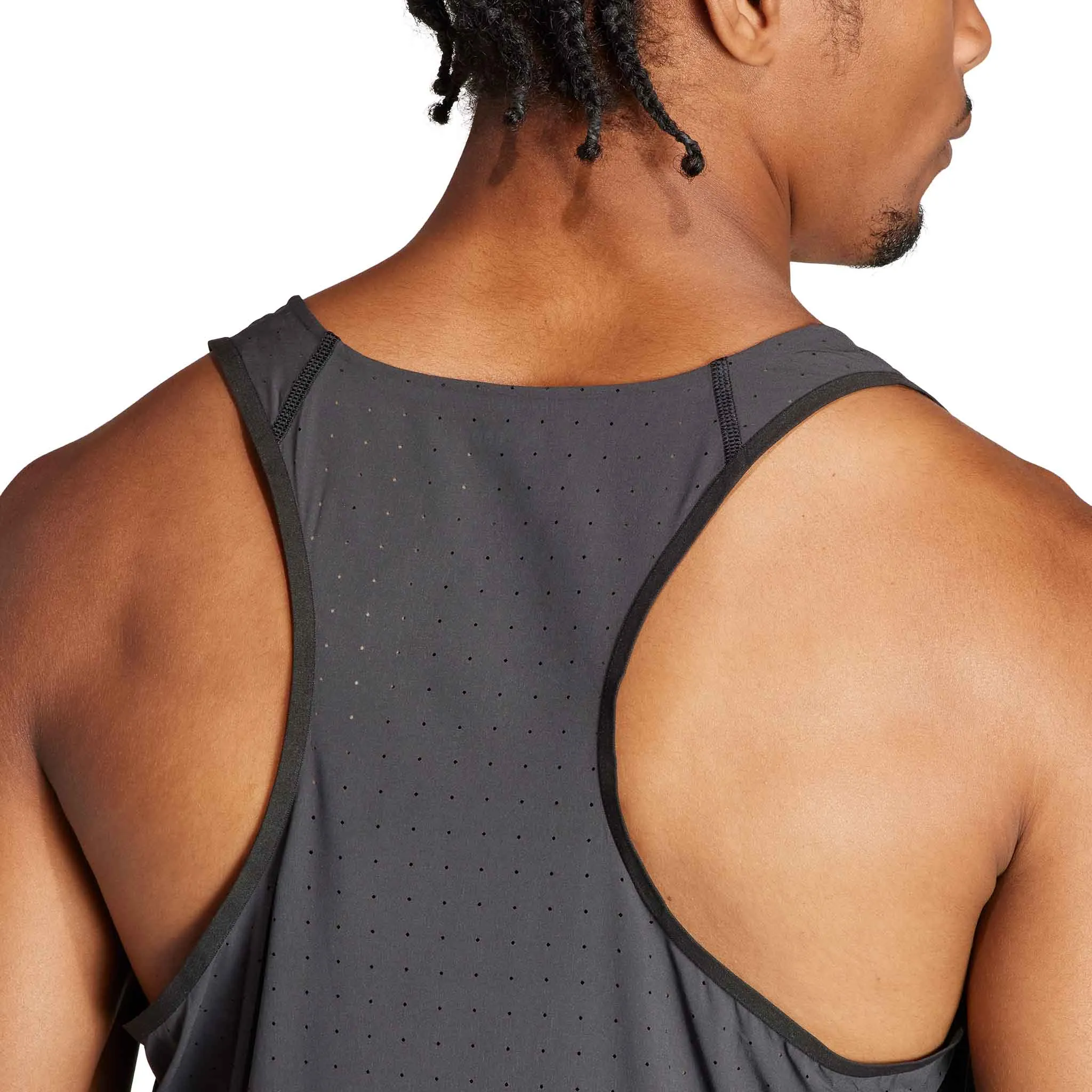 adidas | Men's Adizero Running Singlet - Black