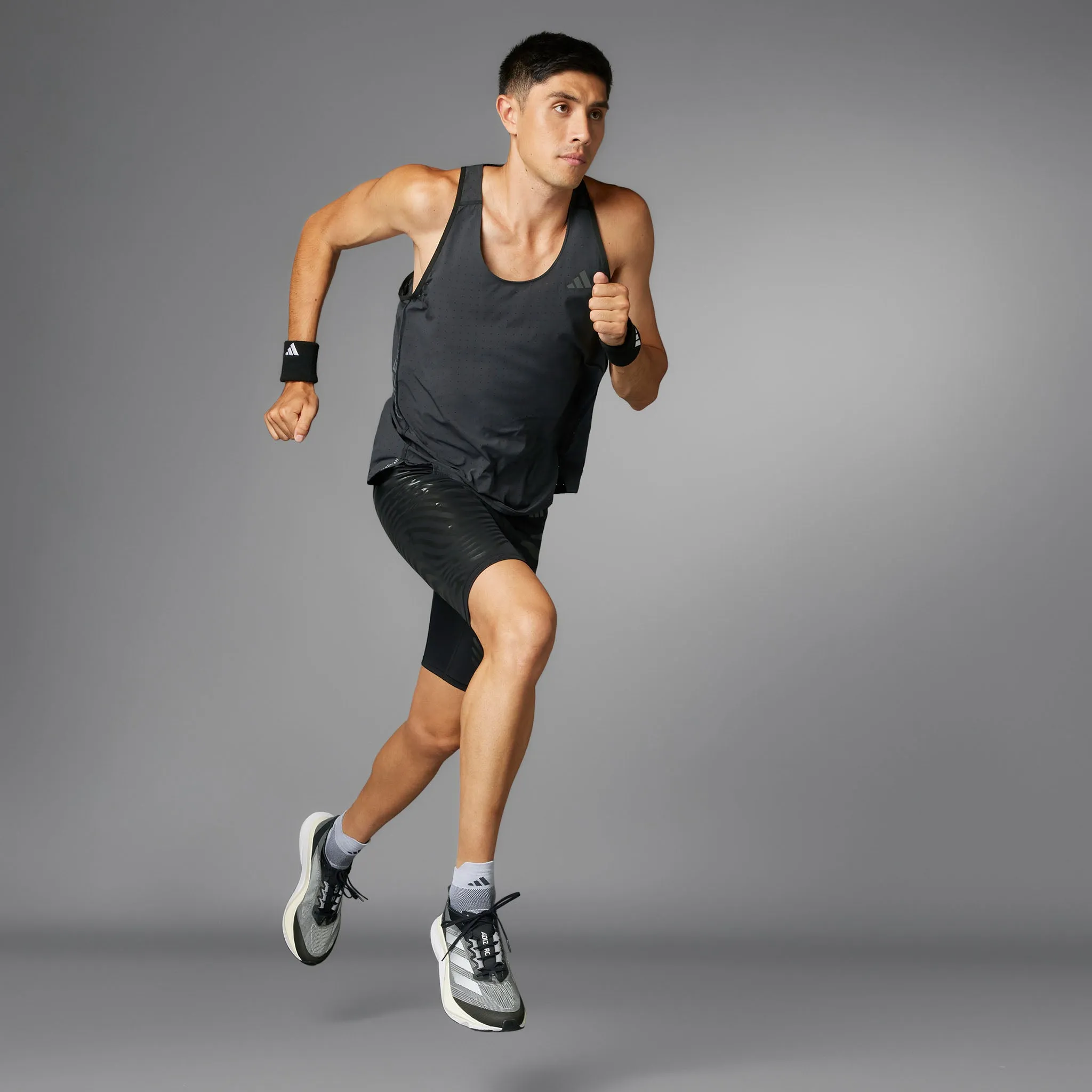 adidas | Men's Adizero Running Singlet - Black