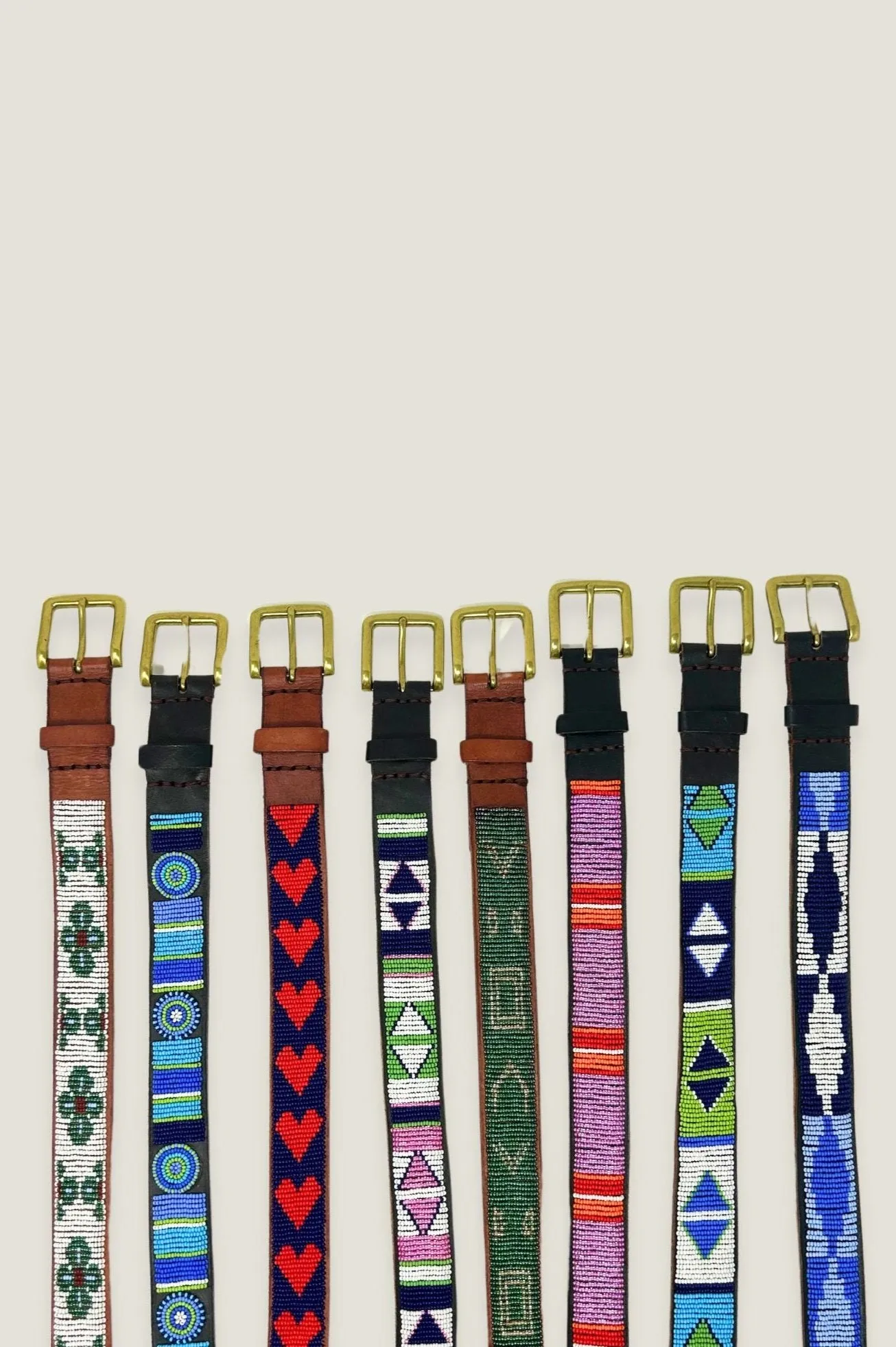 All Hearts Belt | Navy/Red