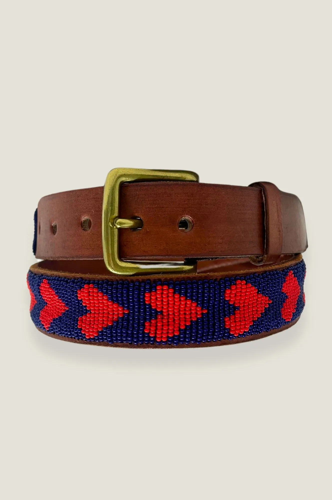 All Hearts Belt | Navy/Red