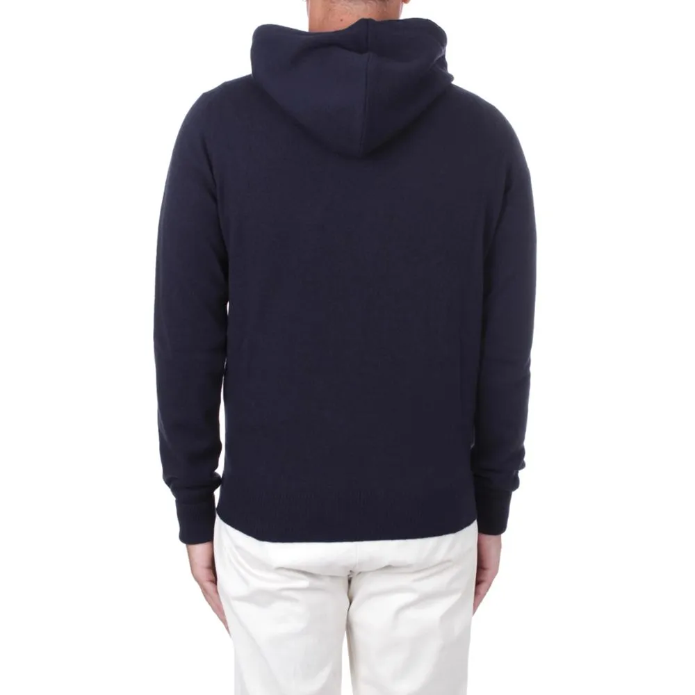 Alpha Studio Blue Wool Vergine Men's Sweater