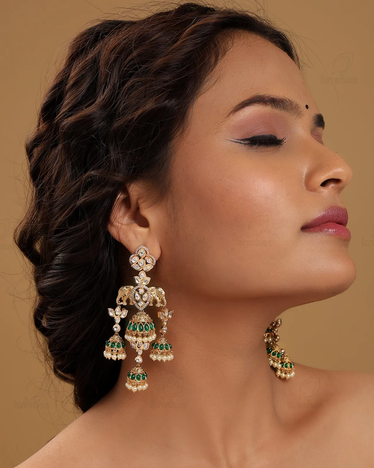 Angad 22k Gold Plated Jhumki