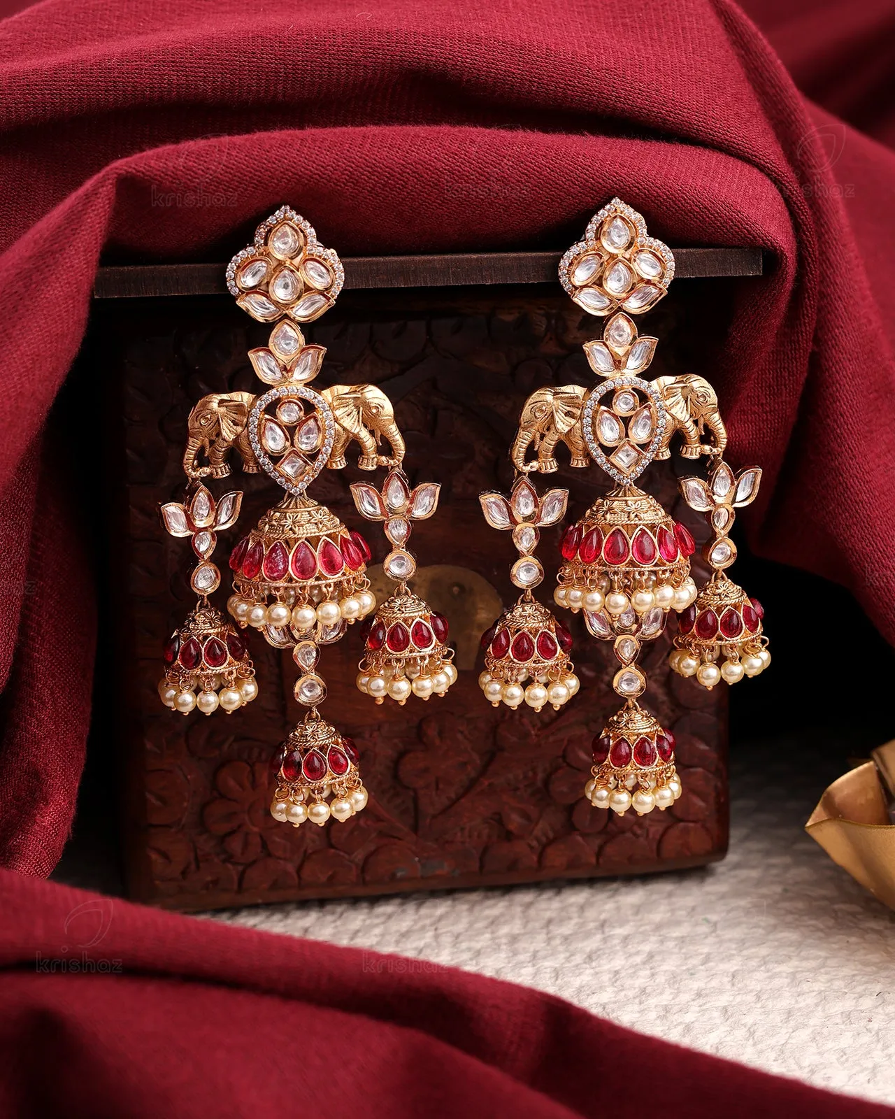 Angad 22k Gold Plated Jhumki