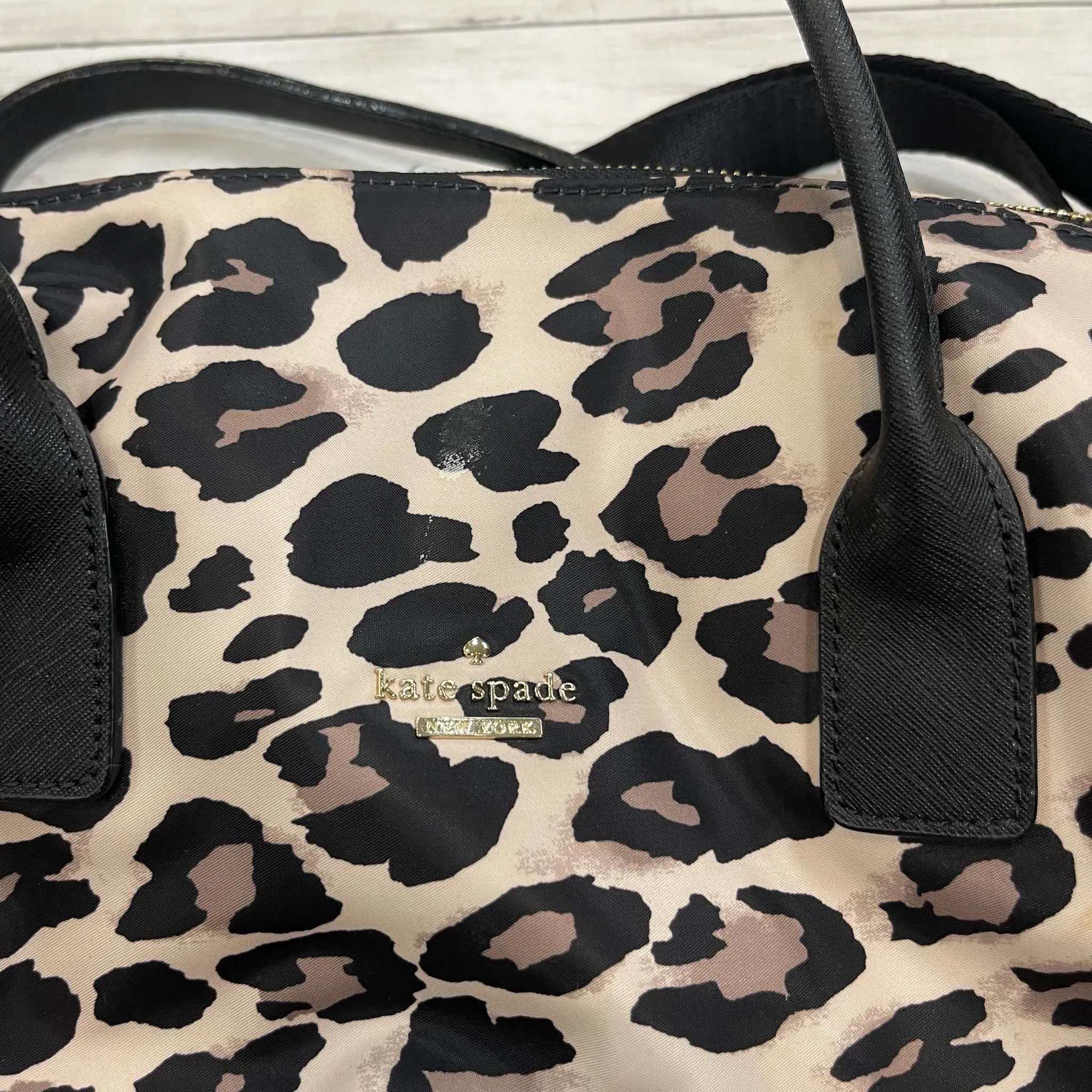 ANIMAL PRINT DUFFLE AND WEEKENDER DESIGNER by KATE SPADE Size:MEDIUM