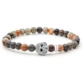 Anthem Picasso Jasper Skull Bracelet