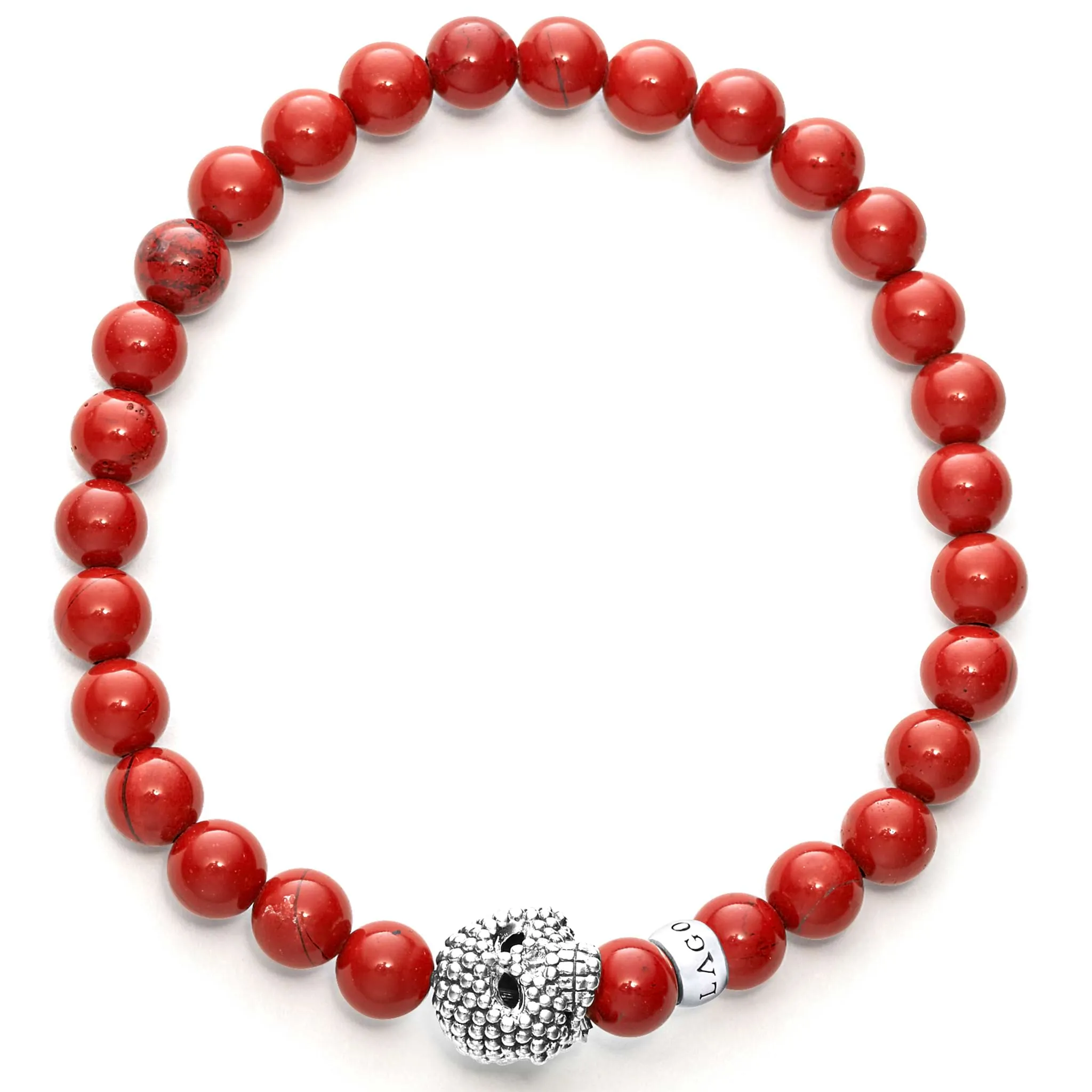 Anthem Red Jasper Skull Bracelet