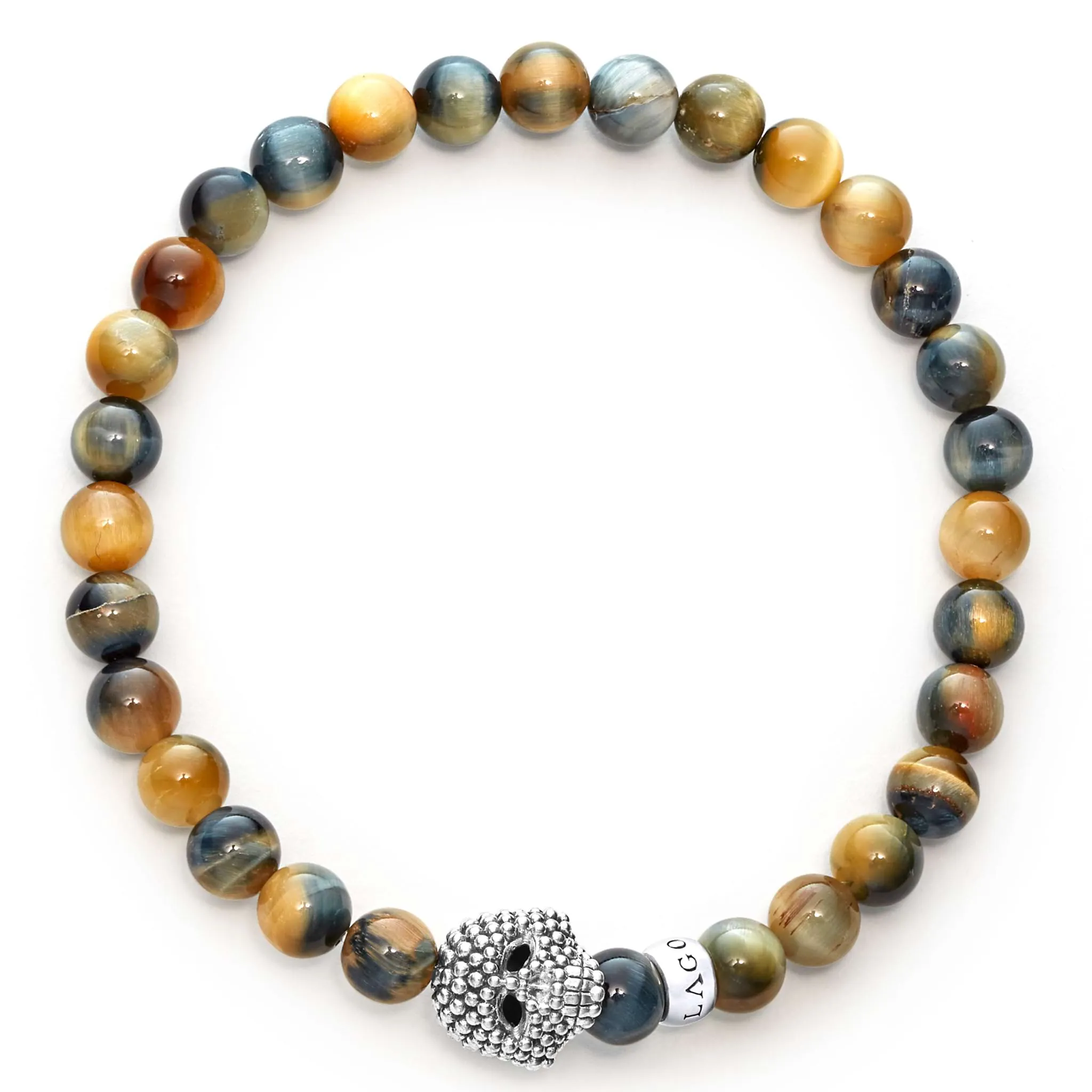 Anthem Tigereye Skull Bracelet