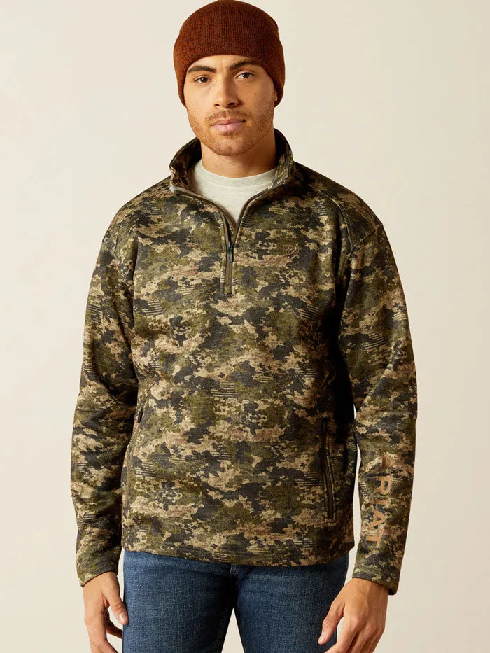 Ariat 10053017 Mens Caldwell Logo Sweater Camo