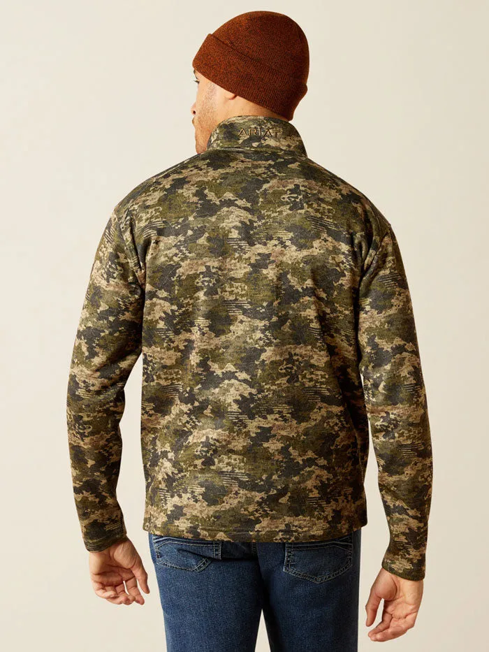 Ariat 10053017 Mens Caldwell Logo Sweater Camo