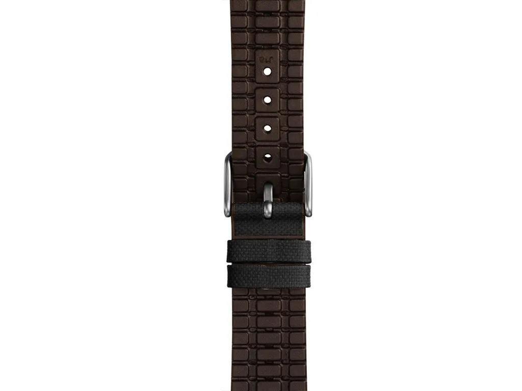 Arne Black/Brown Leather Strap