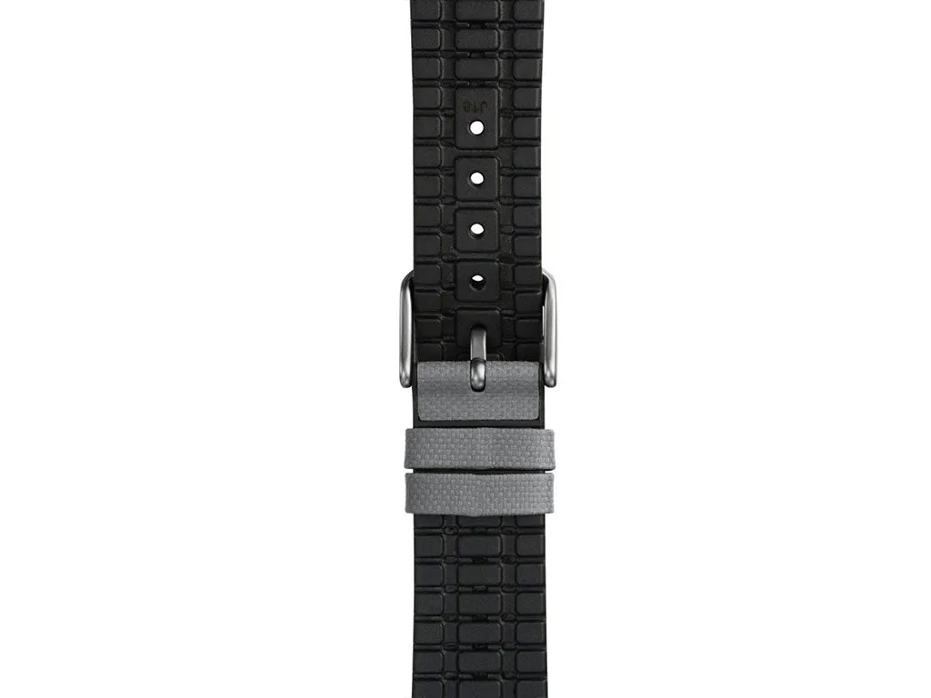 Arne Grey/Black Leather Strap