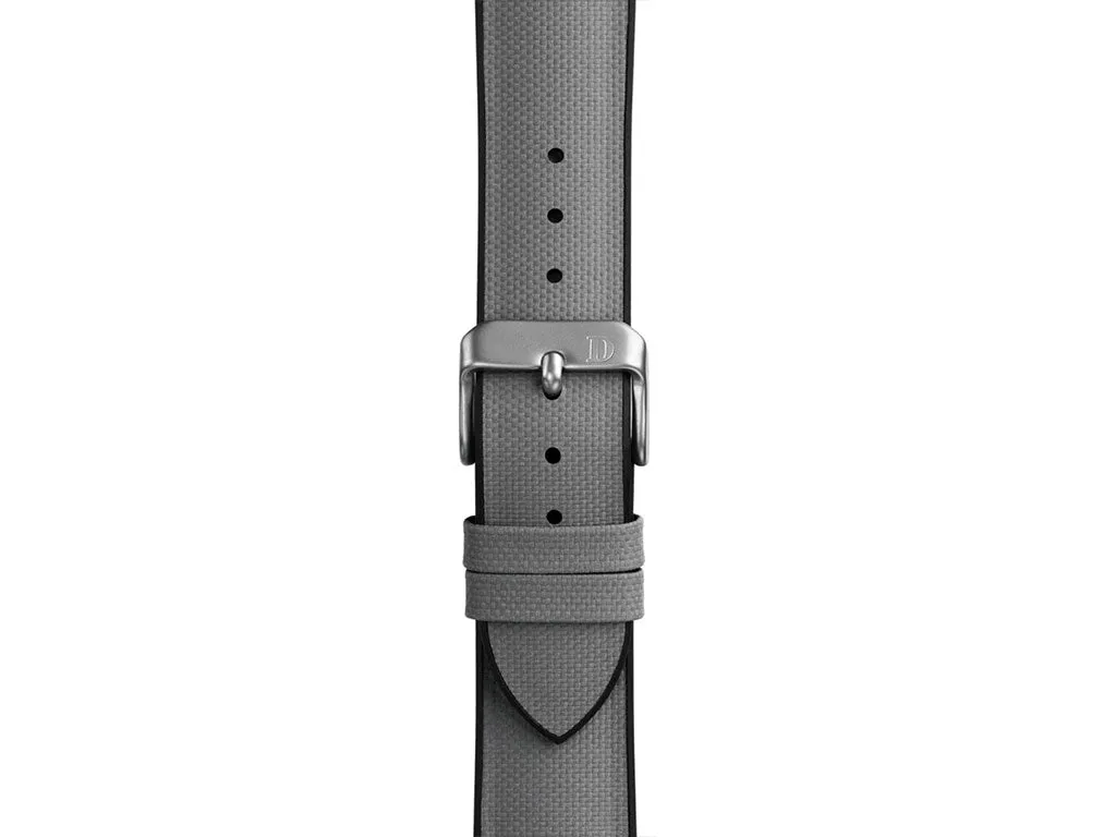 Arne Grey/Black Leather Strap