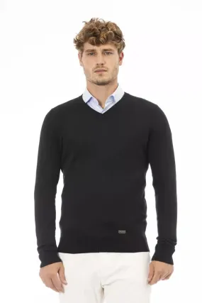 Baldinini Trend Black Modal Men Men's Sweater