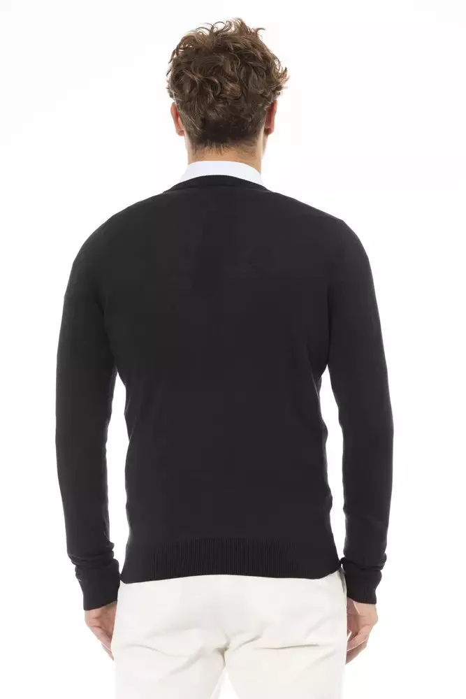 Baldinini Trend Black Modal Men Men's Sweater