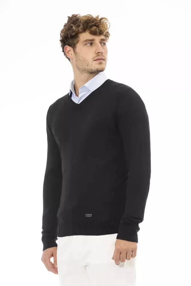 Baldinini Trend Black Modal Men Men's Sweater