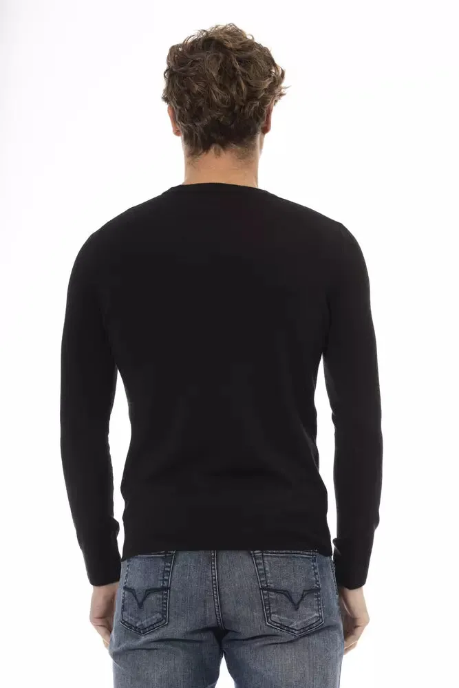 Baldinini Trend Black Wool Men Men's Sweater