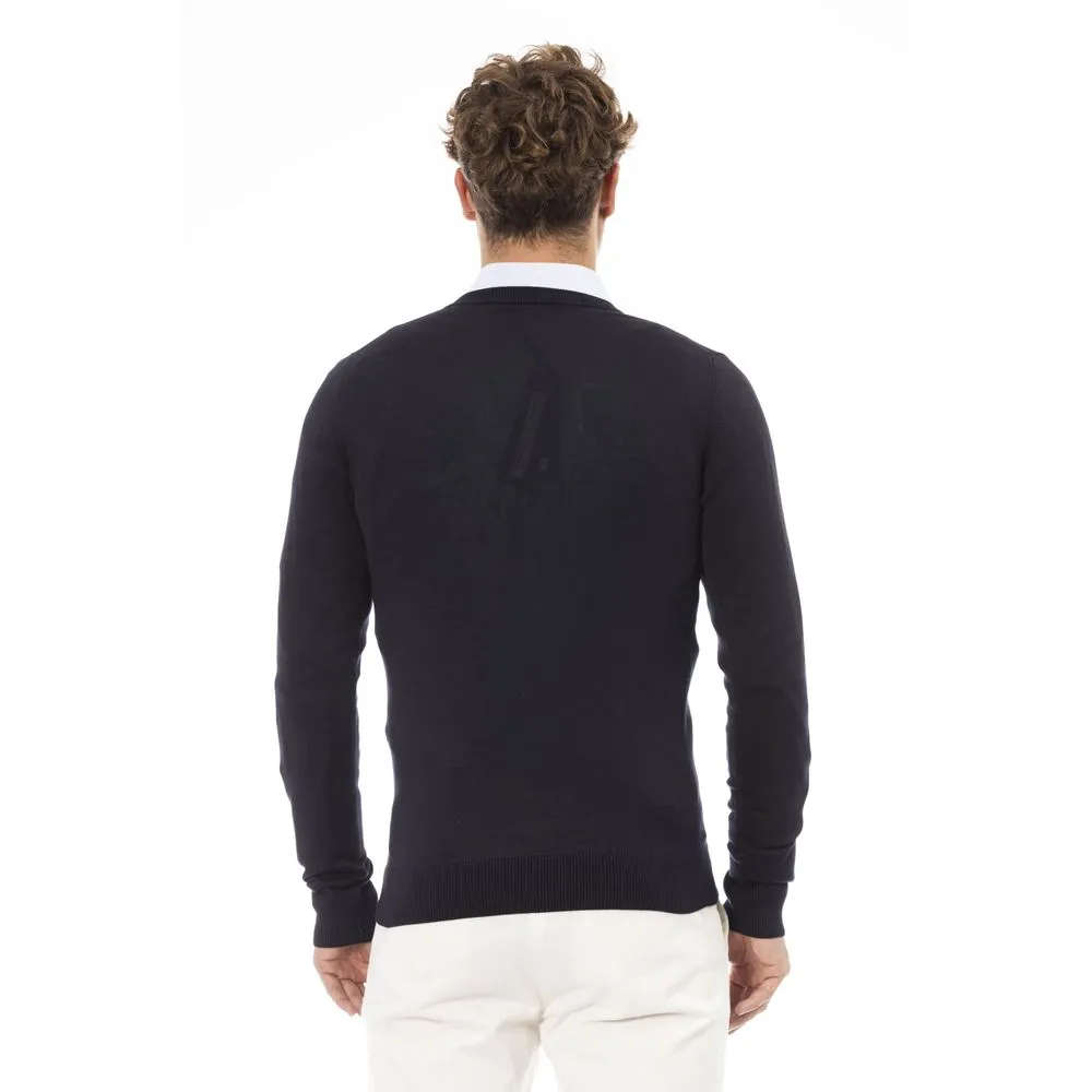 Baldinini Trend Blue Modal Men Men's Sweater