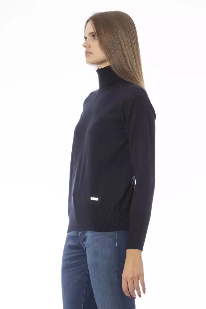 Baldinini Trend Blue Wool Women Women's Sweater