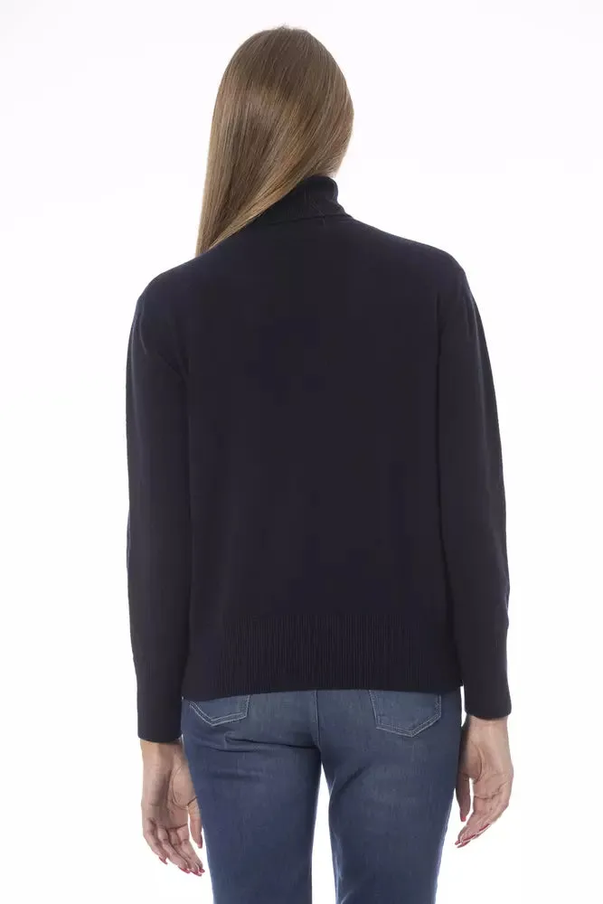 Baldinini Trend Blue Wool Women Women's Sweater