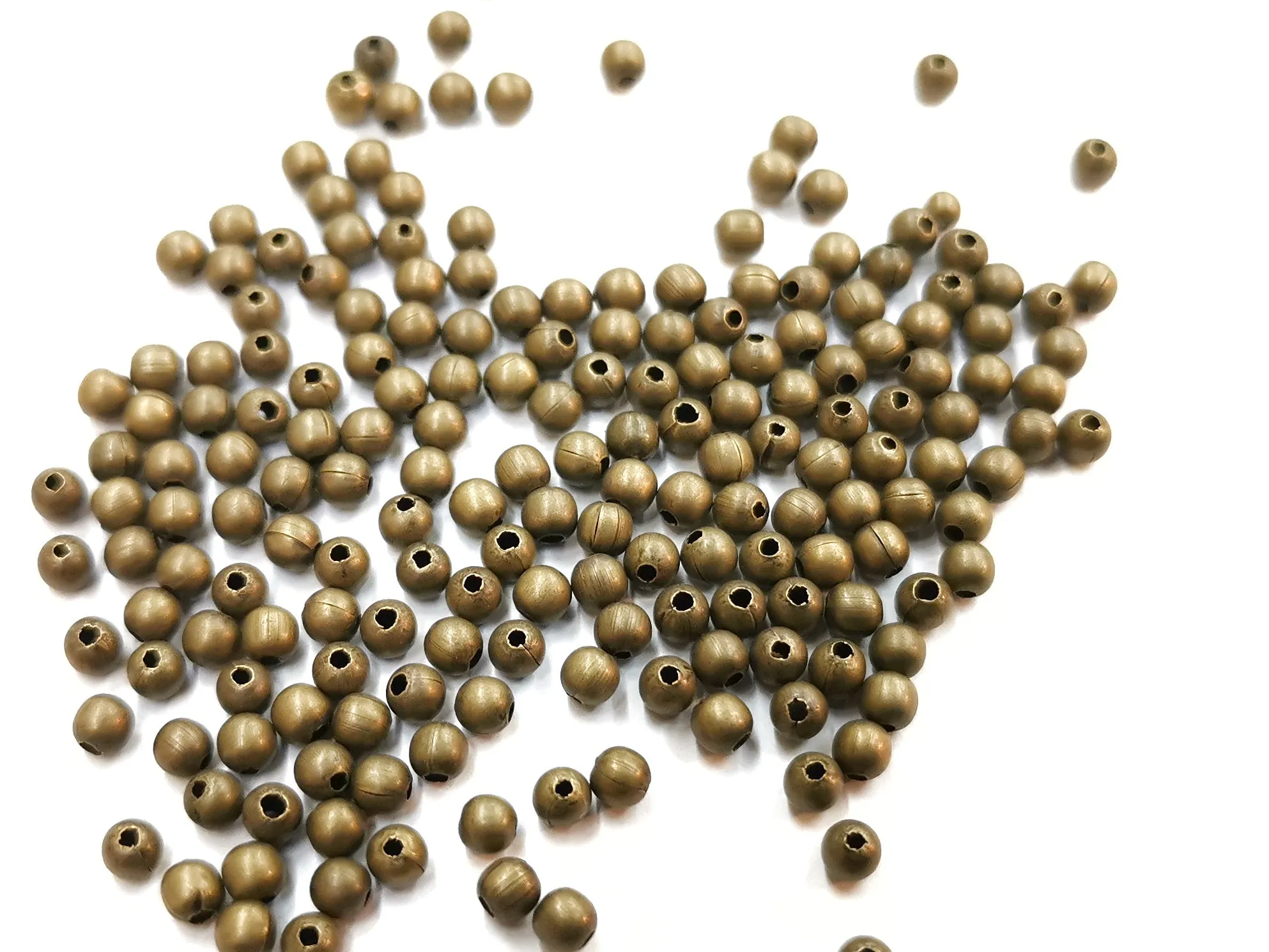 Bead, Brass, 3mm, Round, 288 Pieces | 銅珠, 3mm, 288粒