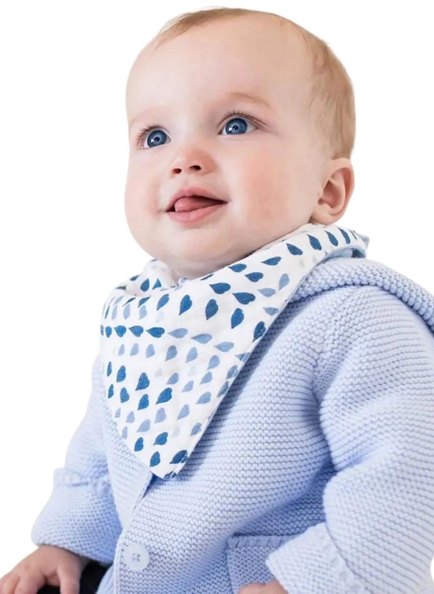 Bebe Au Lait Pack of 2 Bandana Bibs Serenity Plus Sky