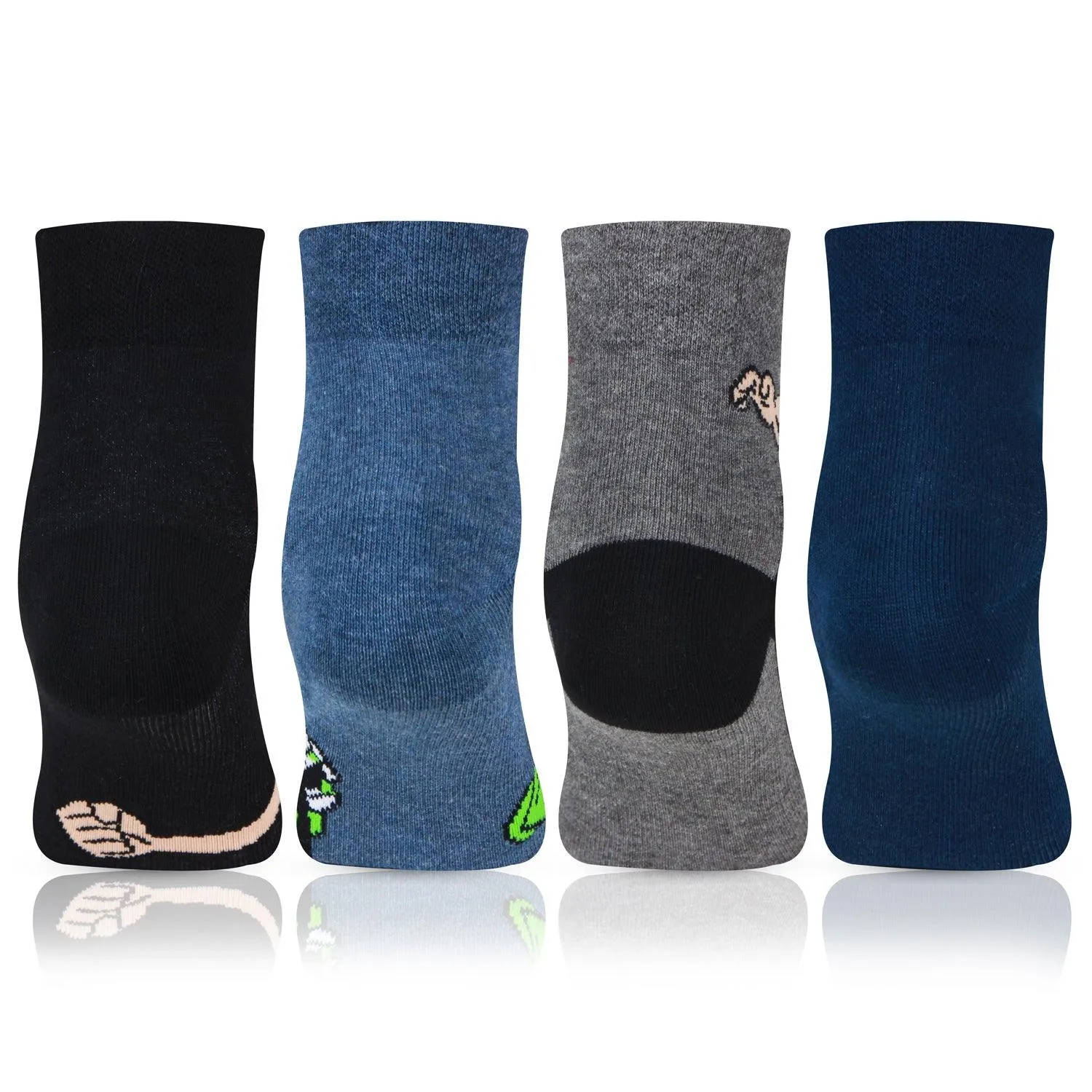 Ben 10 Ankle-Length Cotton Socks For Boys- Pack Of 4