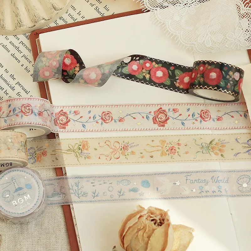 BGM Embroidered Ribbon Harvest Story Washi Tape