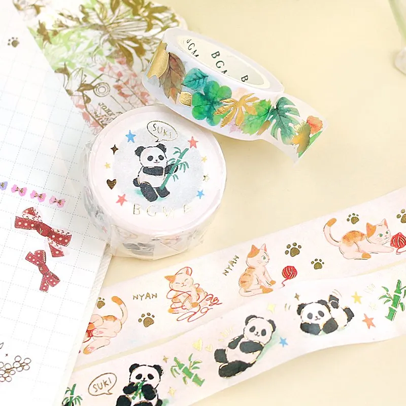 BGM Panda And Bamboo Washi Tape