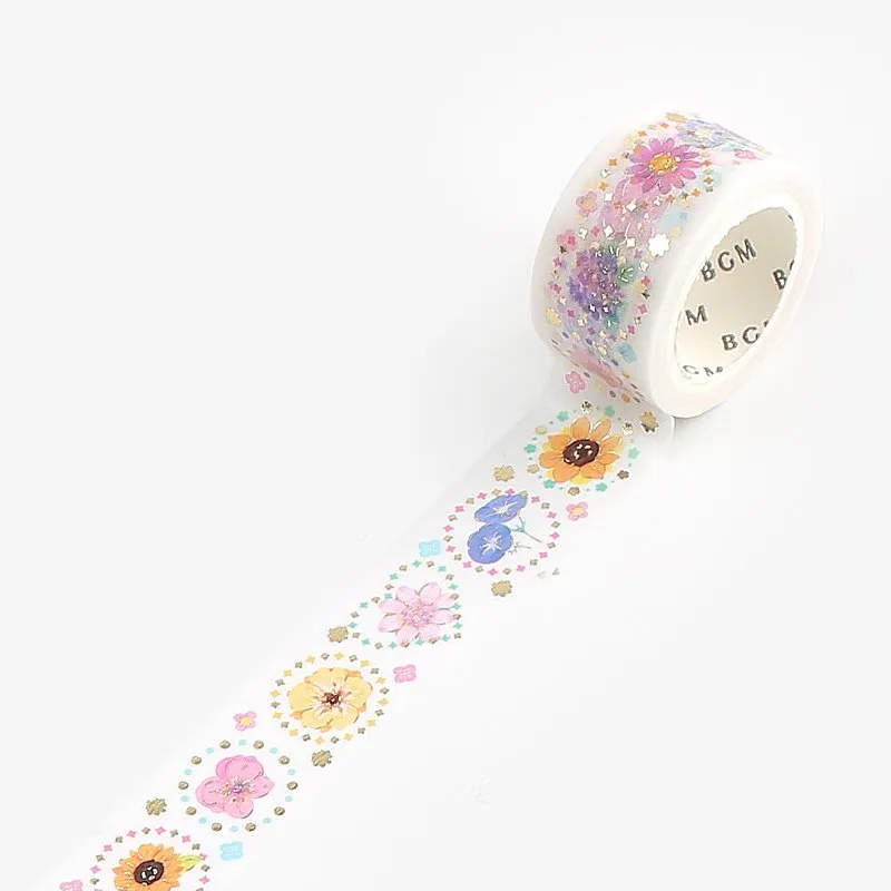 BGM Round Flower Washi Tape