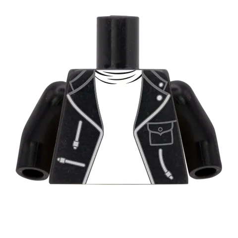 Biker Jacket - Custom Design Minifigure Torso