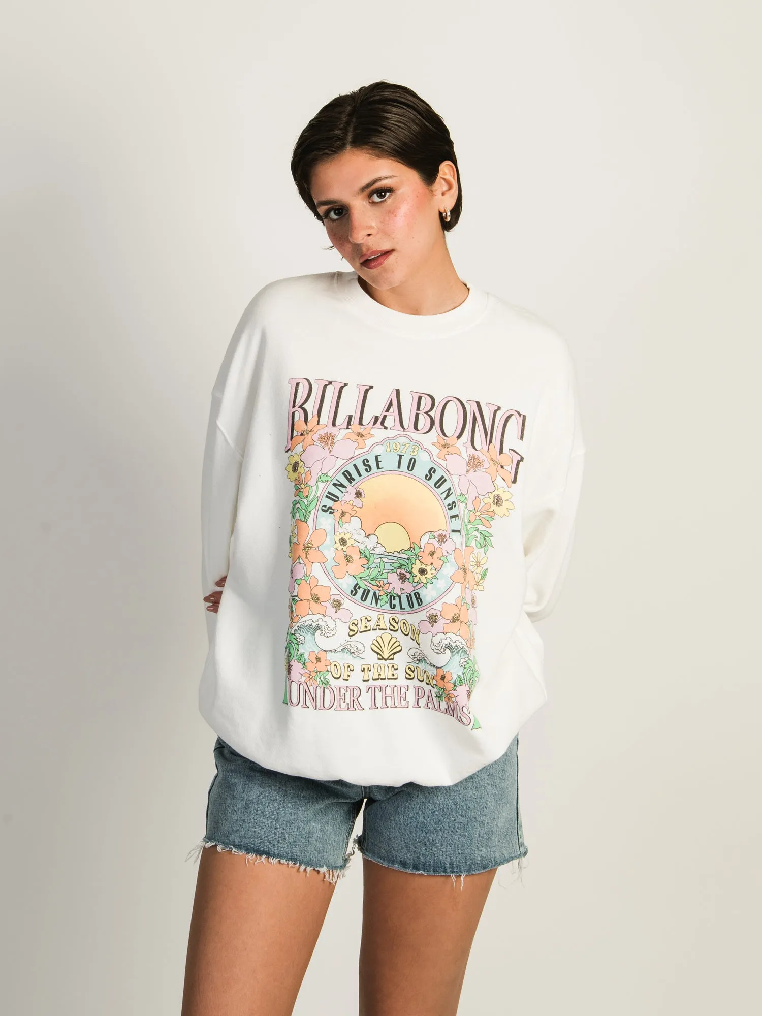 BILLABONG RIDE IN OVERSIZED CREWNECK