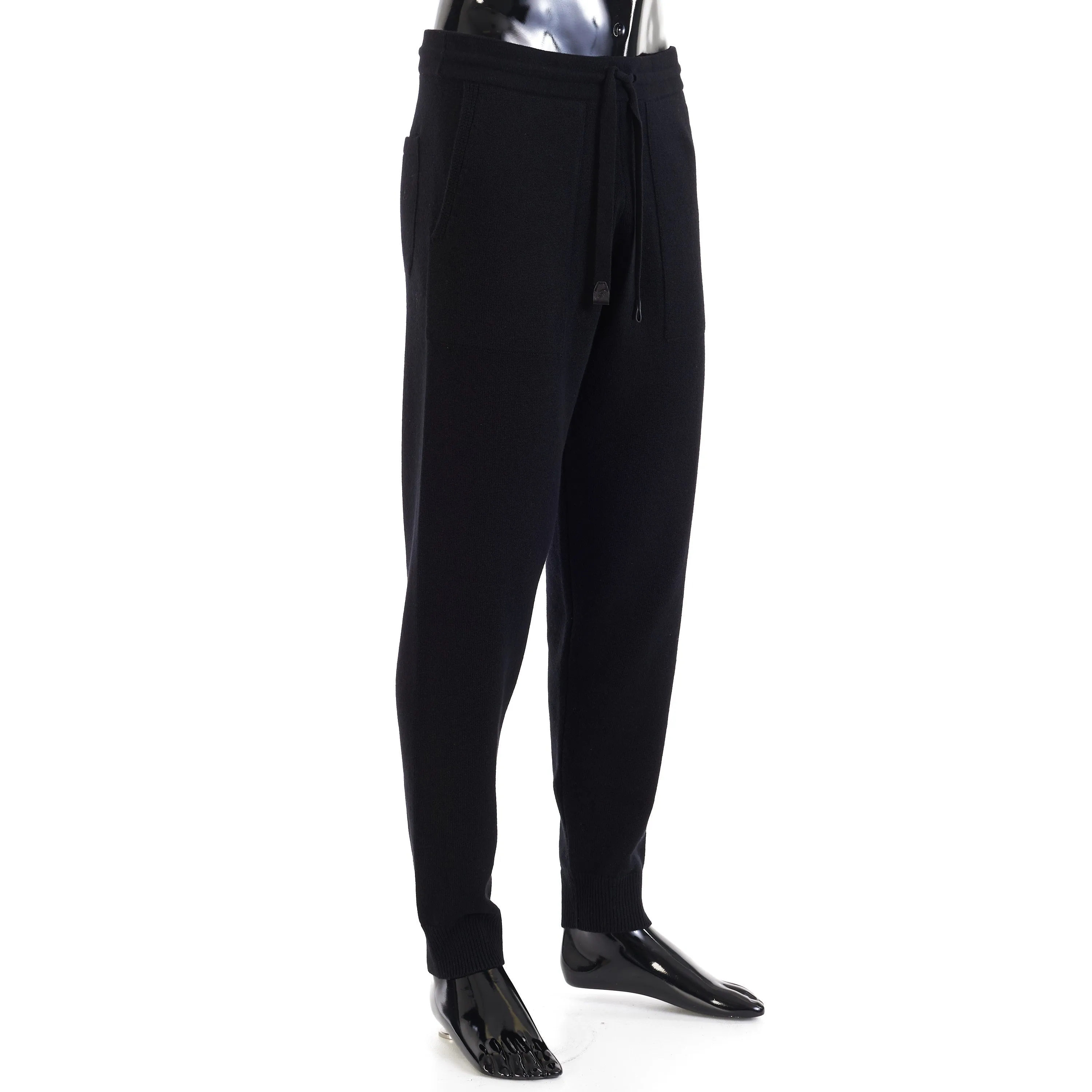 Black Jogger Pants - Cashmere, Relax Fit, Lounge