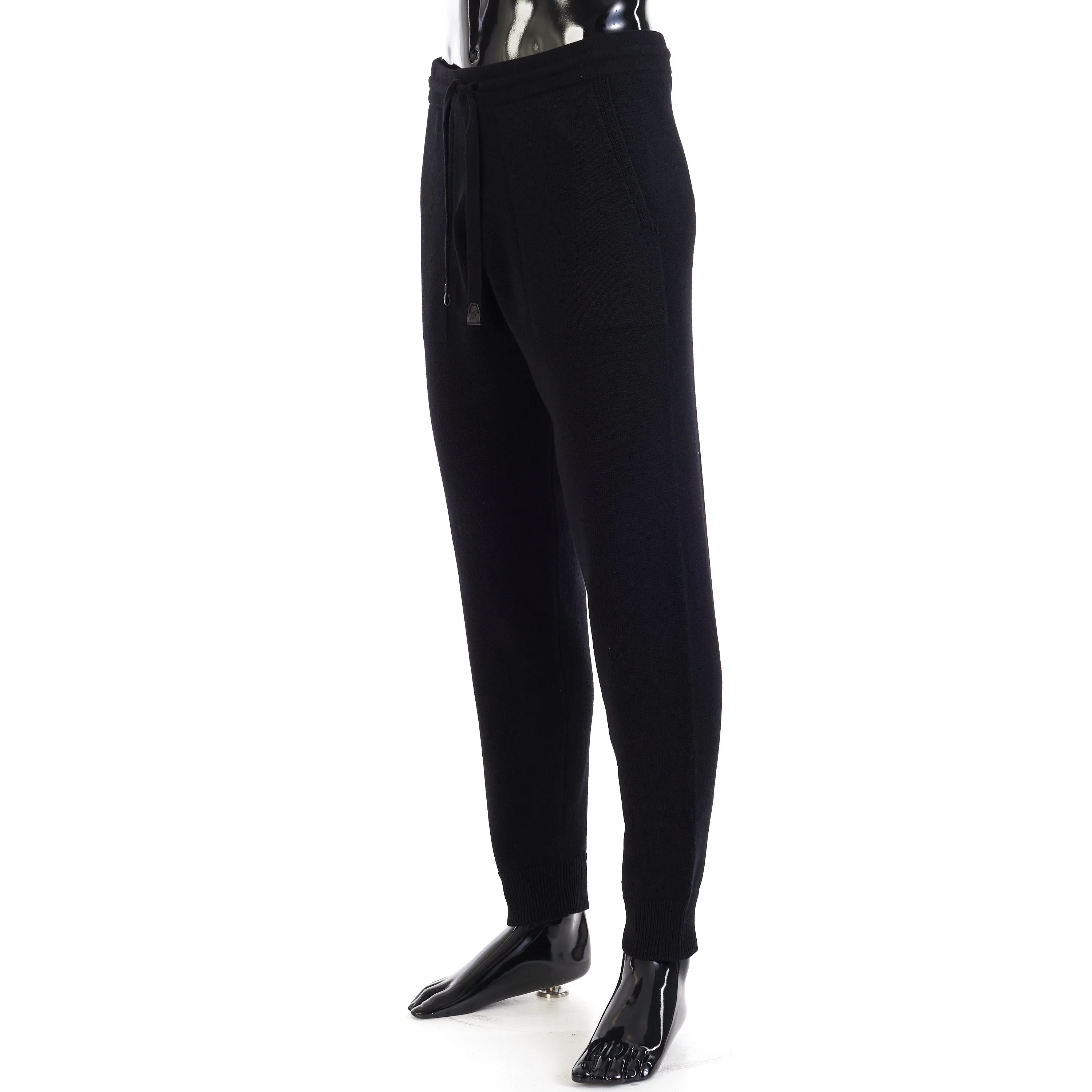 Black Jogger Pants - Cashmere, Relax Fit, Lounge