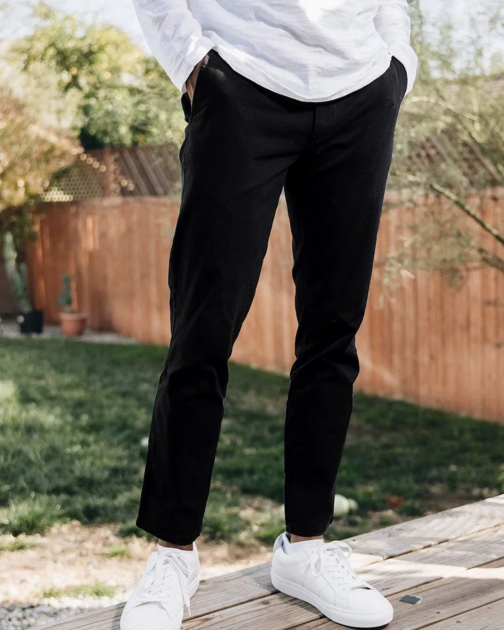 Black | Tech Chino Pants (Slim)