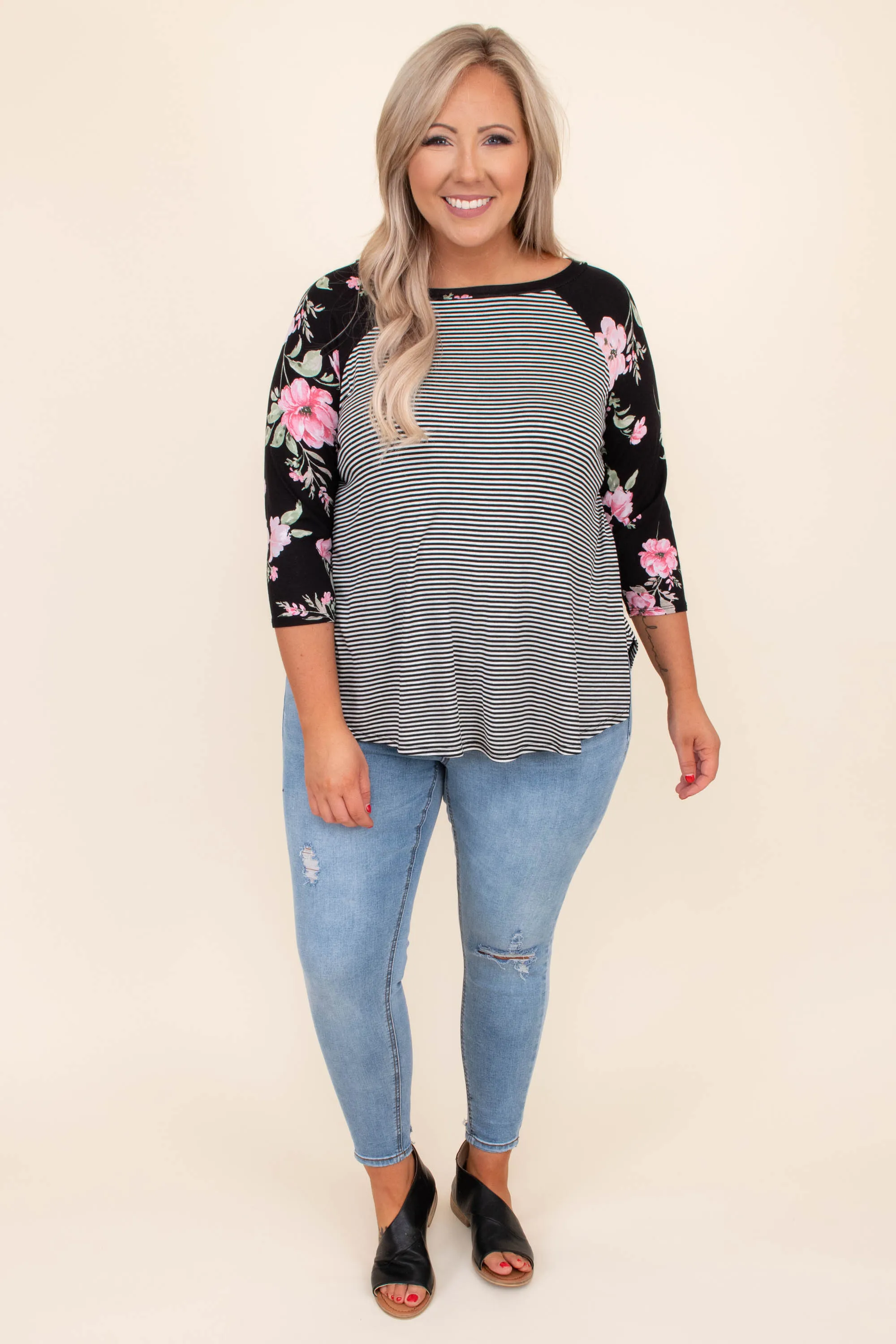 Blossom Up Top, Black