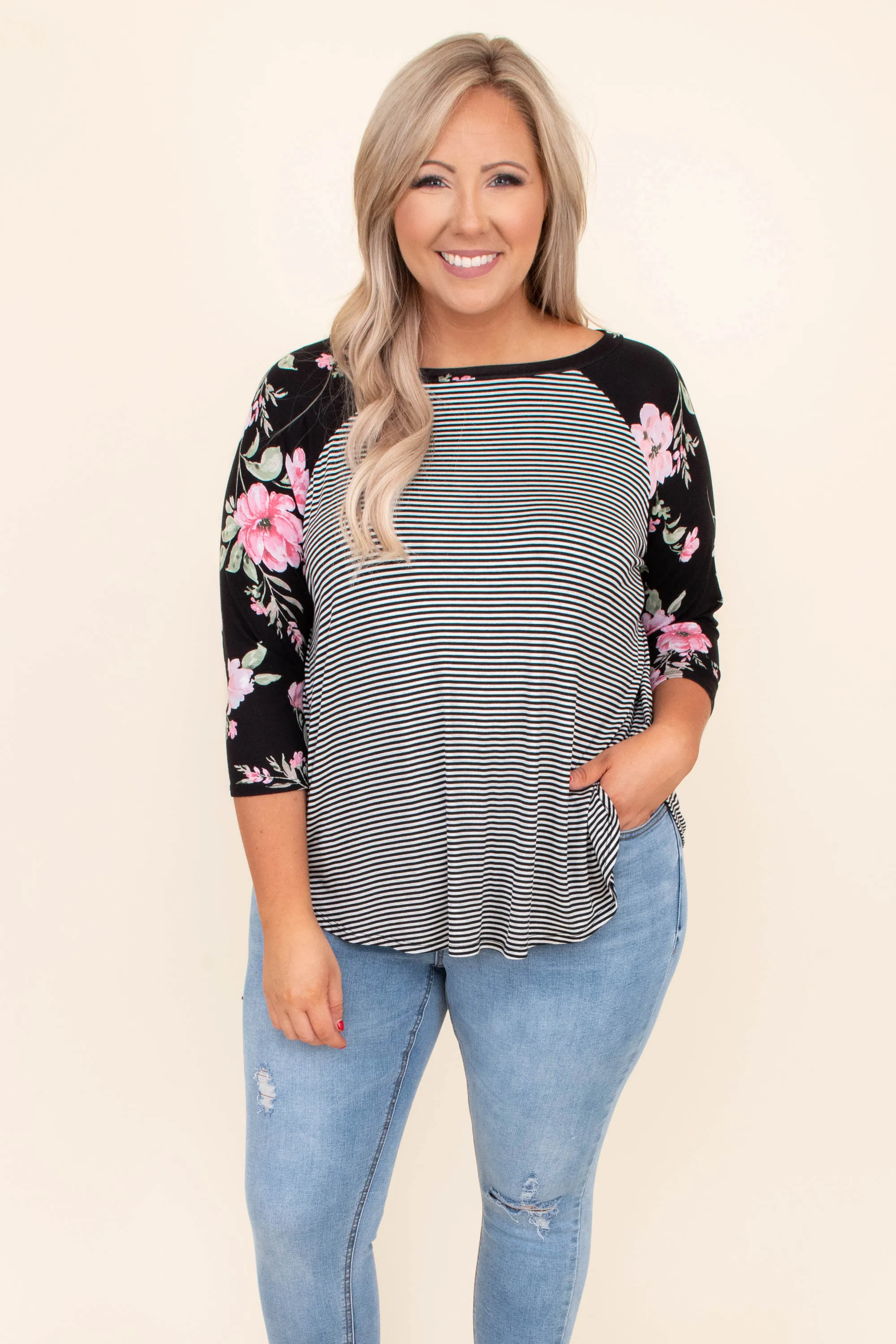 Blossom Up Top, Black