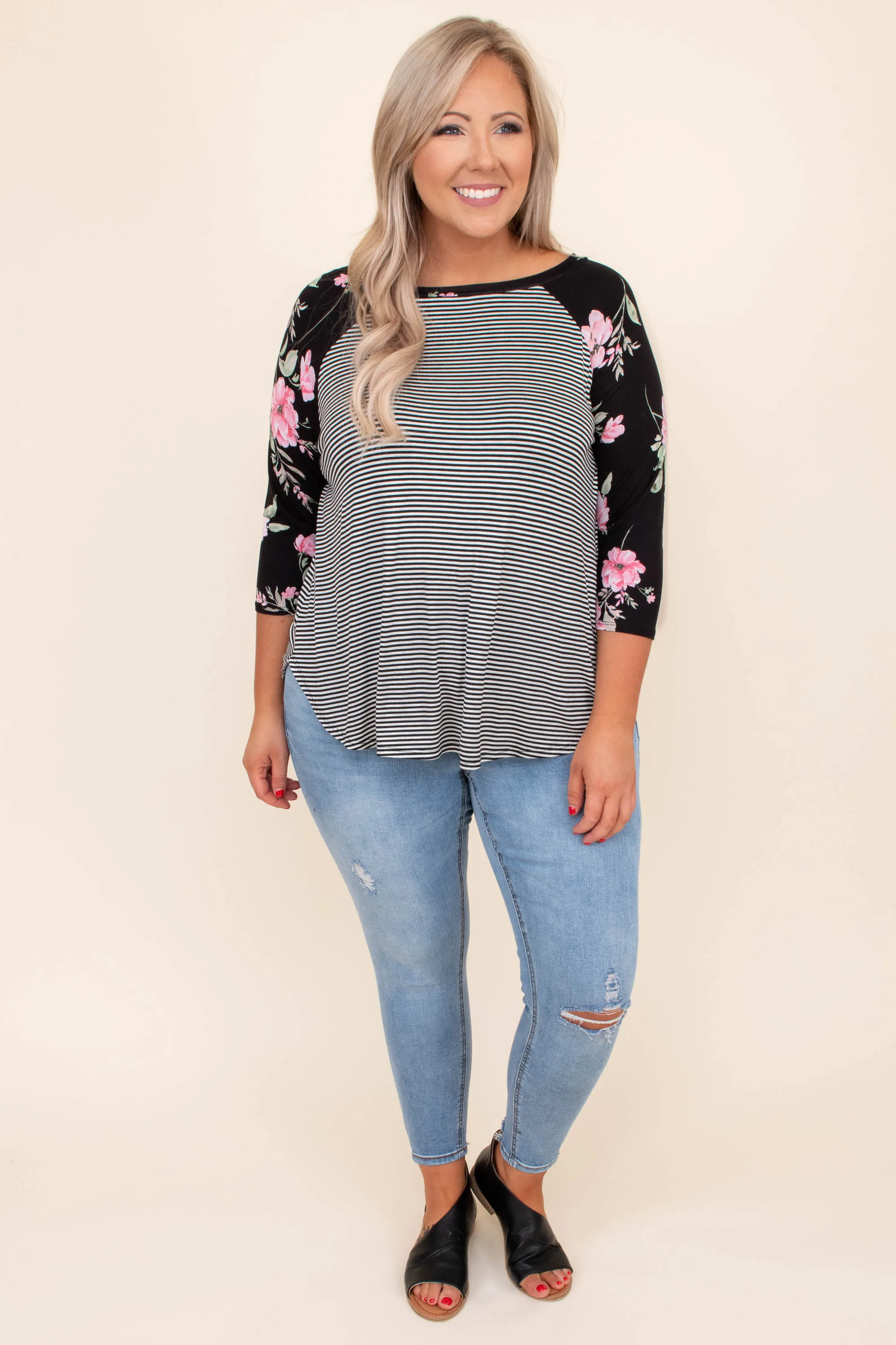 Blossom Up Top, Black