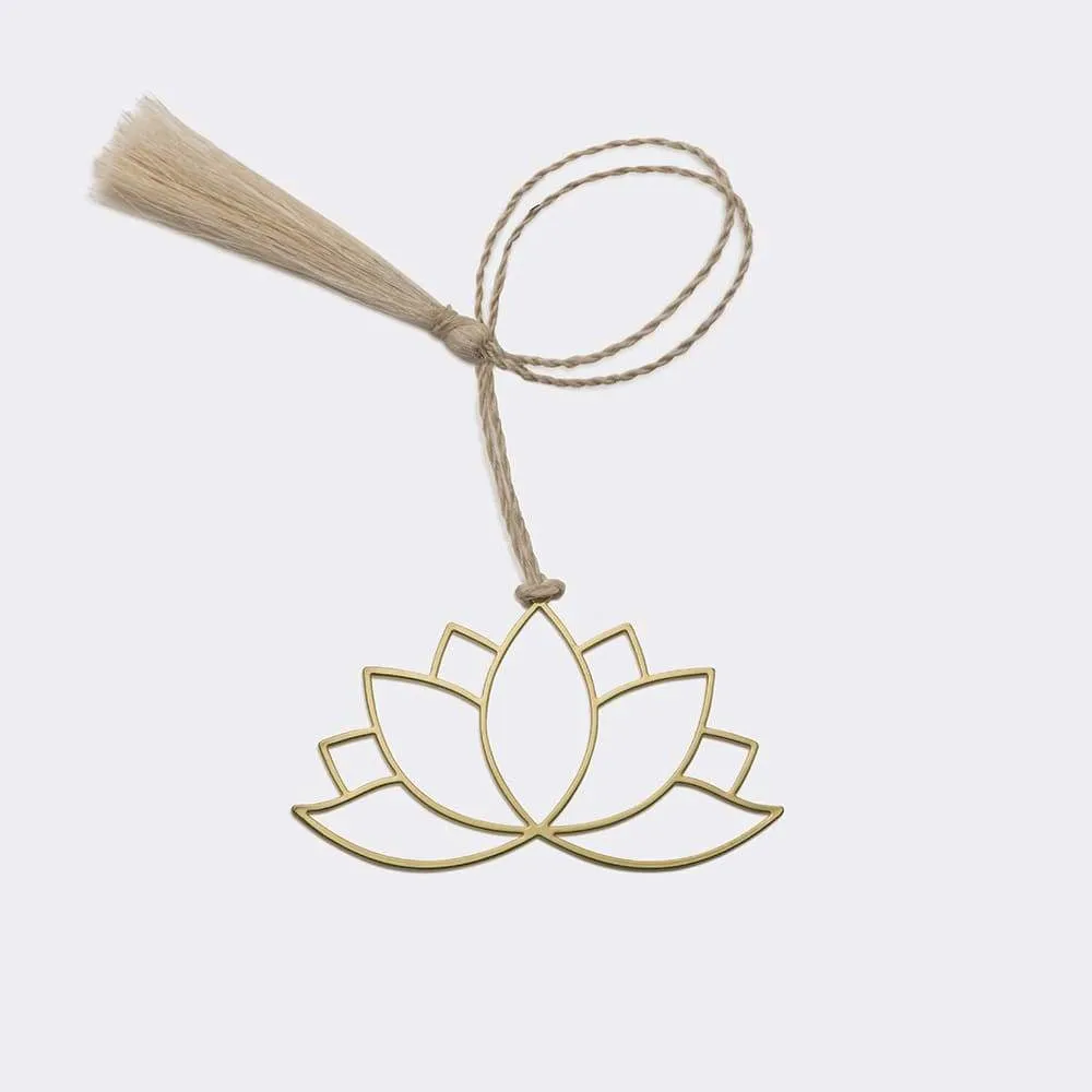 Brass Bookmark Yoga Lotus