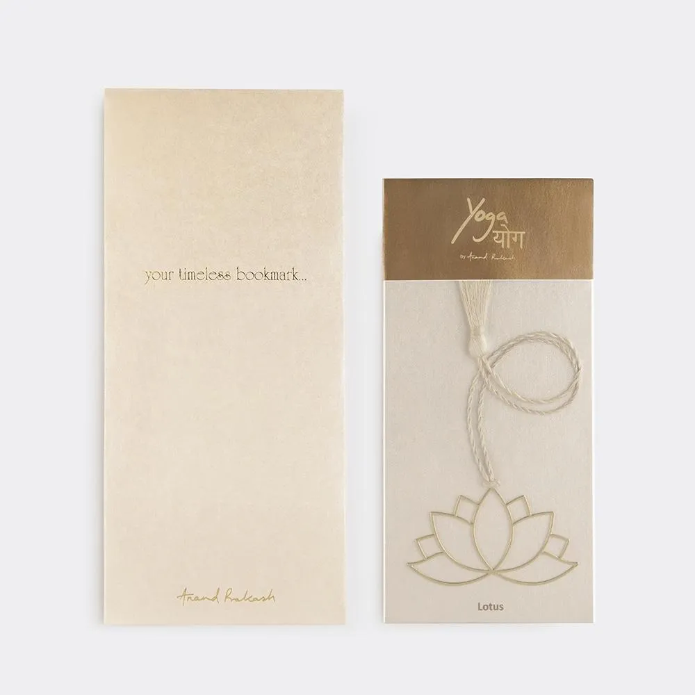 Brass Bookmark Yoga Lotus