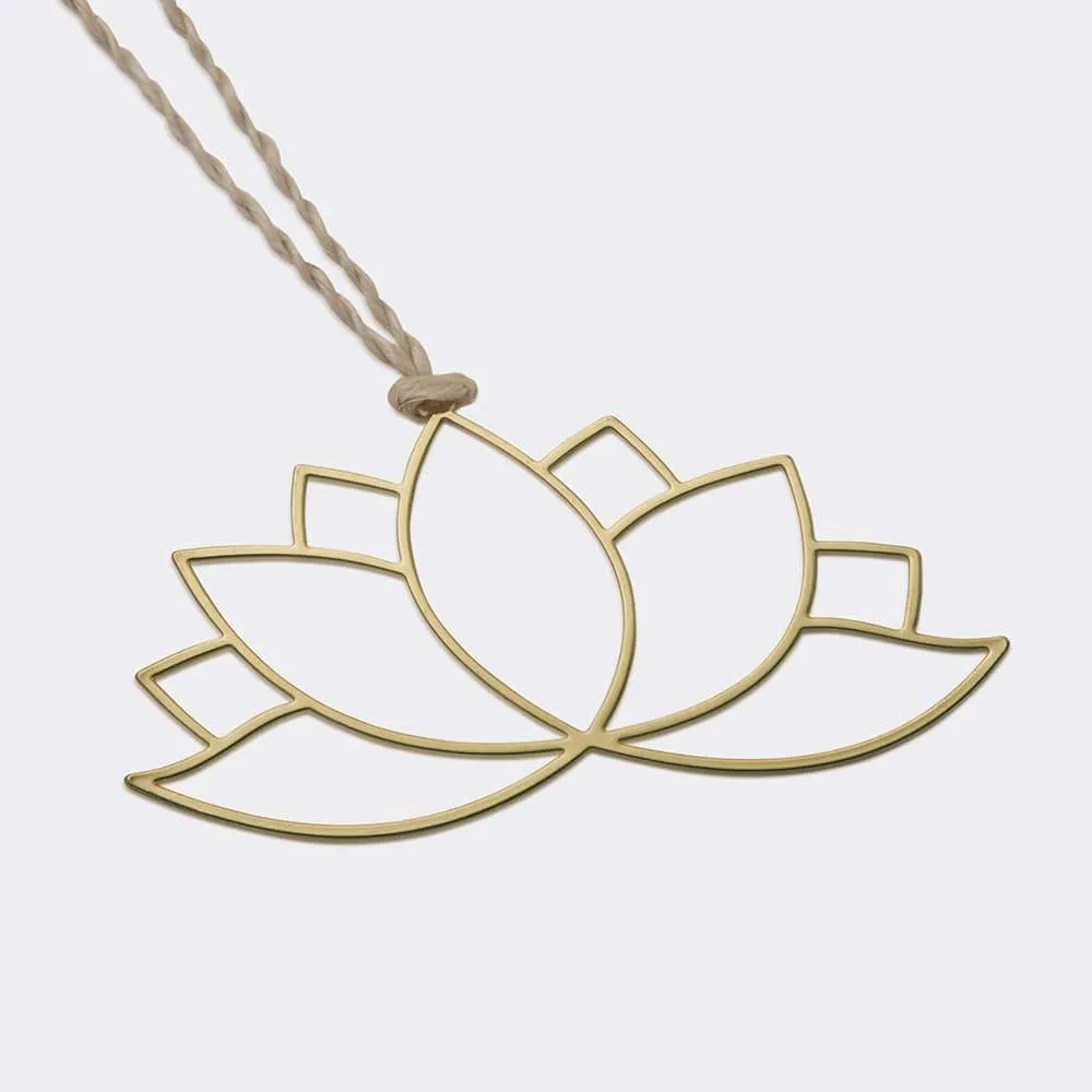 Brass Bookmark Yoga Lotus