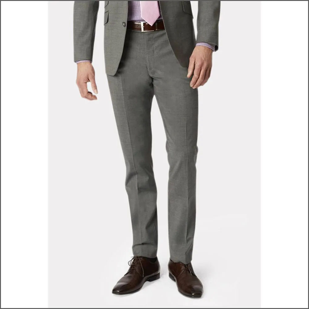 Brook Taverner Cassino Grey Fashion Fit Washable Crease Resistant Suit**