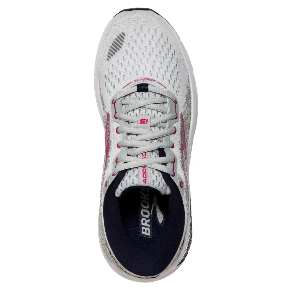 Brooks Addiction GTS 15 Oyster/Peacoat/Lilac Rose Running Shoe (Women's)