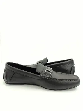 Calvin Klein Men's Magnus Weave Emboos, Black Loafer, Size 10.5 M