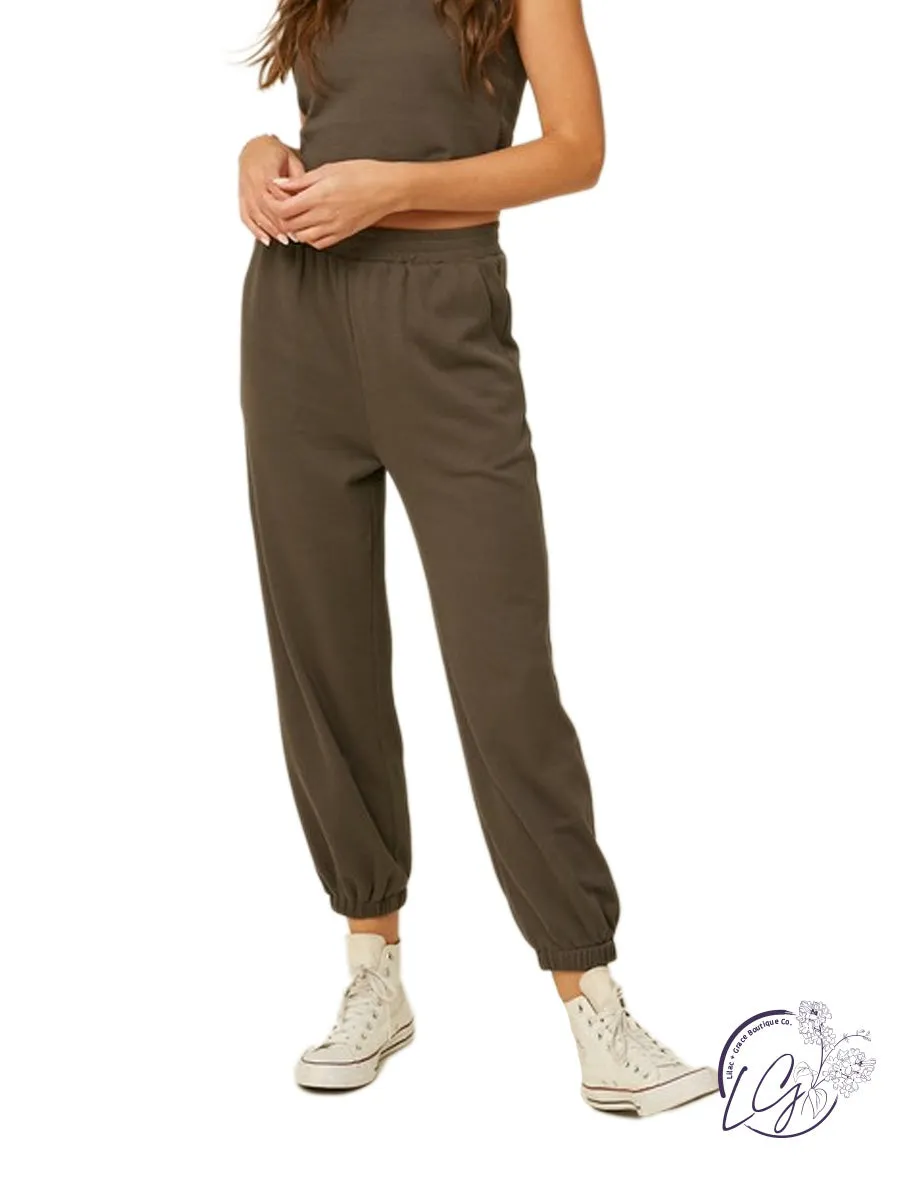 Carefree Days Ribbed Joggers